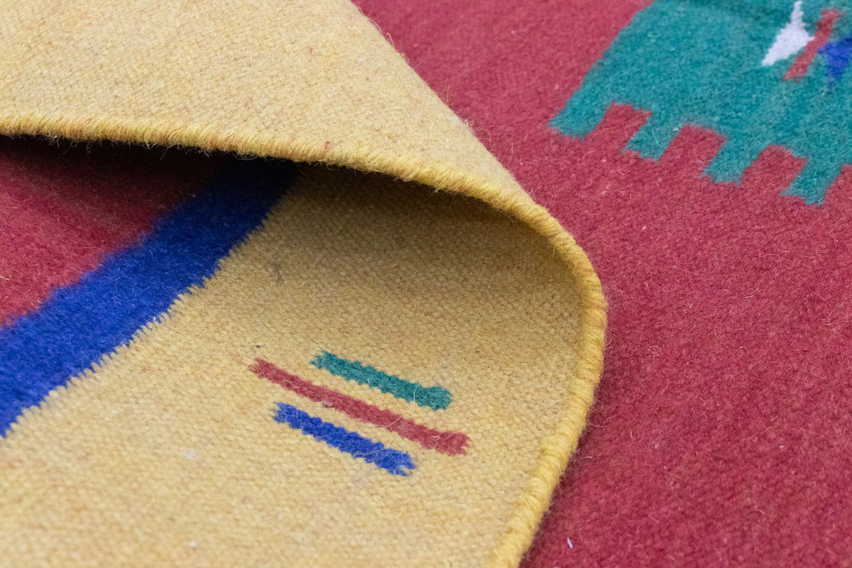 Kelim tapijt - Trendy - 200 x 140 cm - oranje