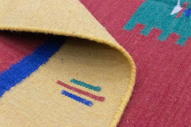 Kelim tapijt - Trendy - 200 x 140 cm - oranje