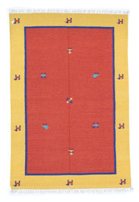 Kelim tapijt - Trendy - 200 x 140 cm - oranje