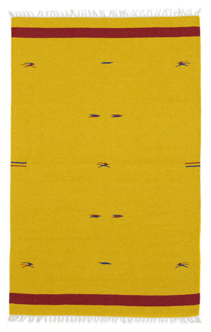 Kelim tapijt - Trendy - 180 x 120 cm - geel