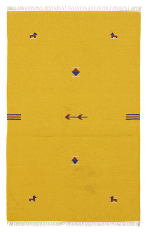 Kelim tapijt - Trendy - 180 x 120 cm - geel