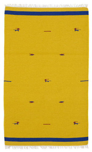 Kelim tapijt - Trendy - 180 x 120 cm - geel