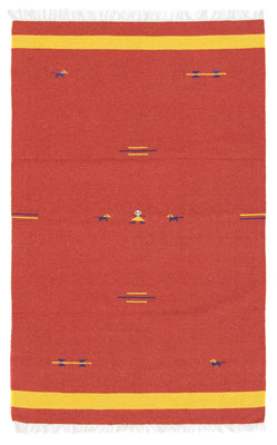 Kelim tapijt - Trendy - 180 x 120 cm - rood