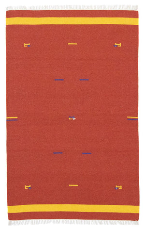 Kelim tapijt - Trendy - 180 x 120 cm - rood