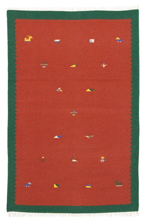 Kelim tapijt - Trendy - 180 x 120 cm - rood