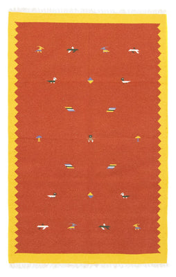 Kelim tapijt - Trendy - 180 x 120 cm - oranje