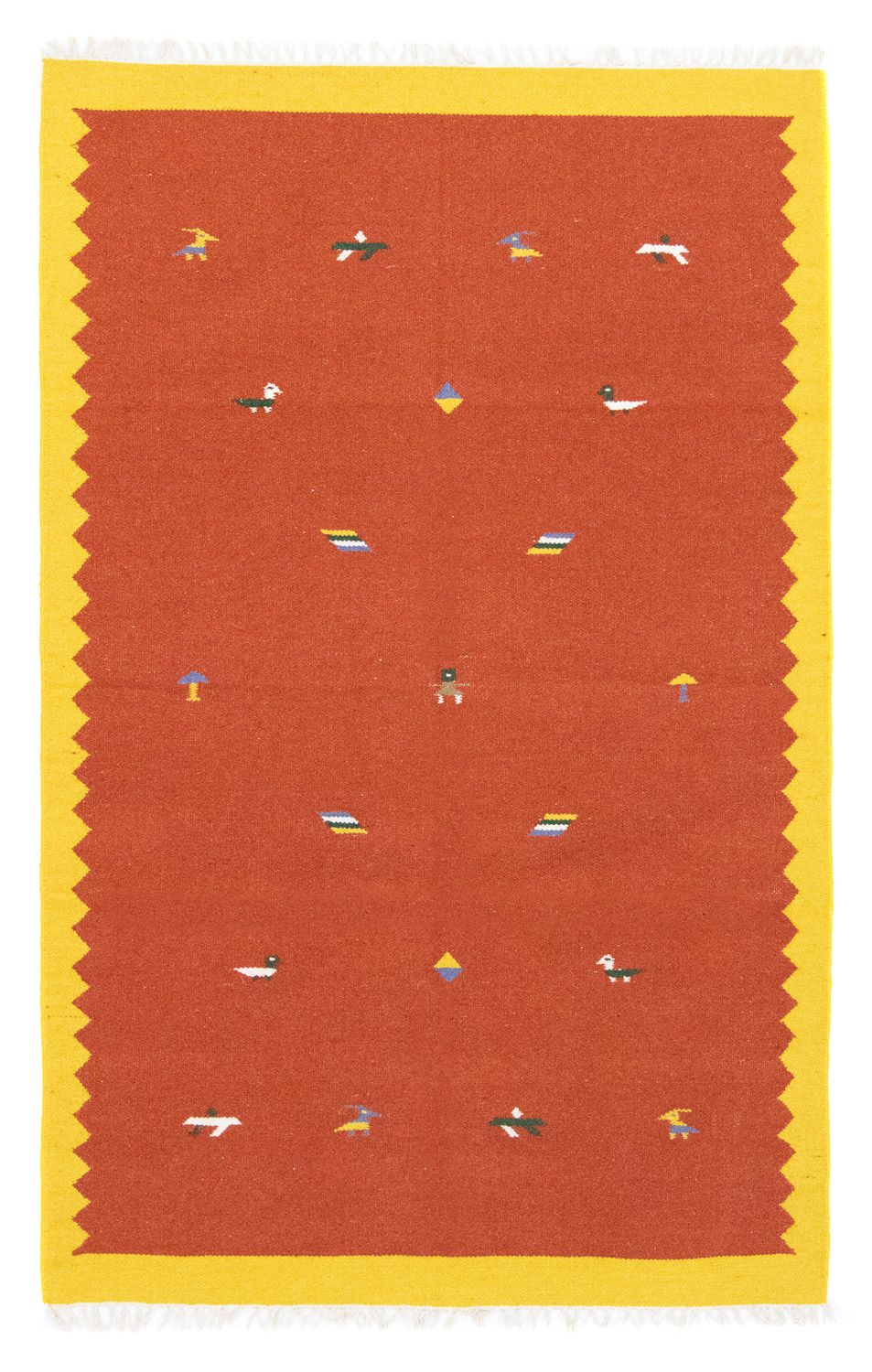 Kelim tapijt - Trendy - 180 x 120 cm - oranje