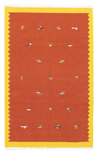 Kelim tapijt - Trendy - 180 x 120 cm - oranje