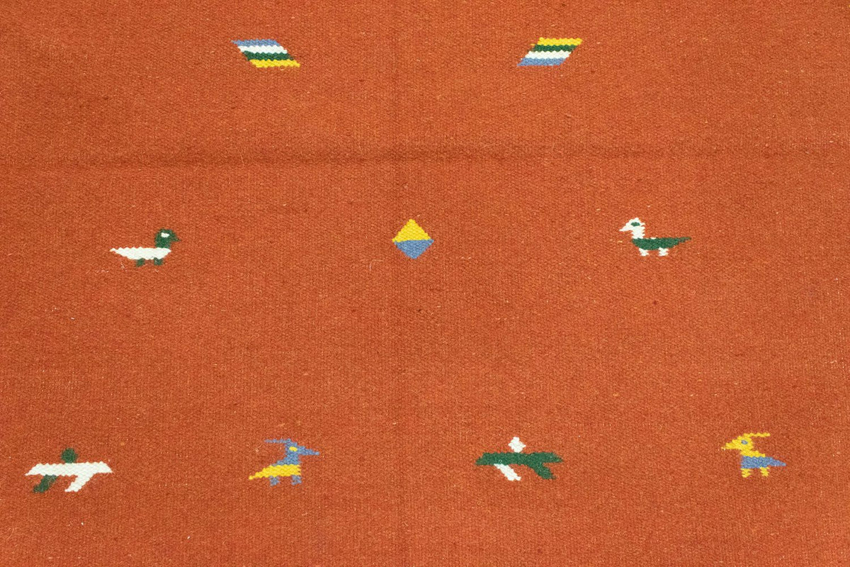 Kelim tapijt - Trendy - 180 x 120 cm - oranje