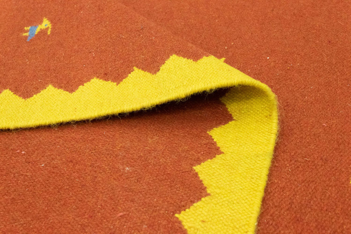 Kelim tapijt - Trendy - 180 x 120 cm - oranje