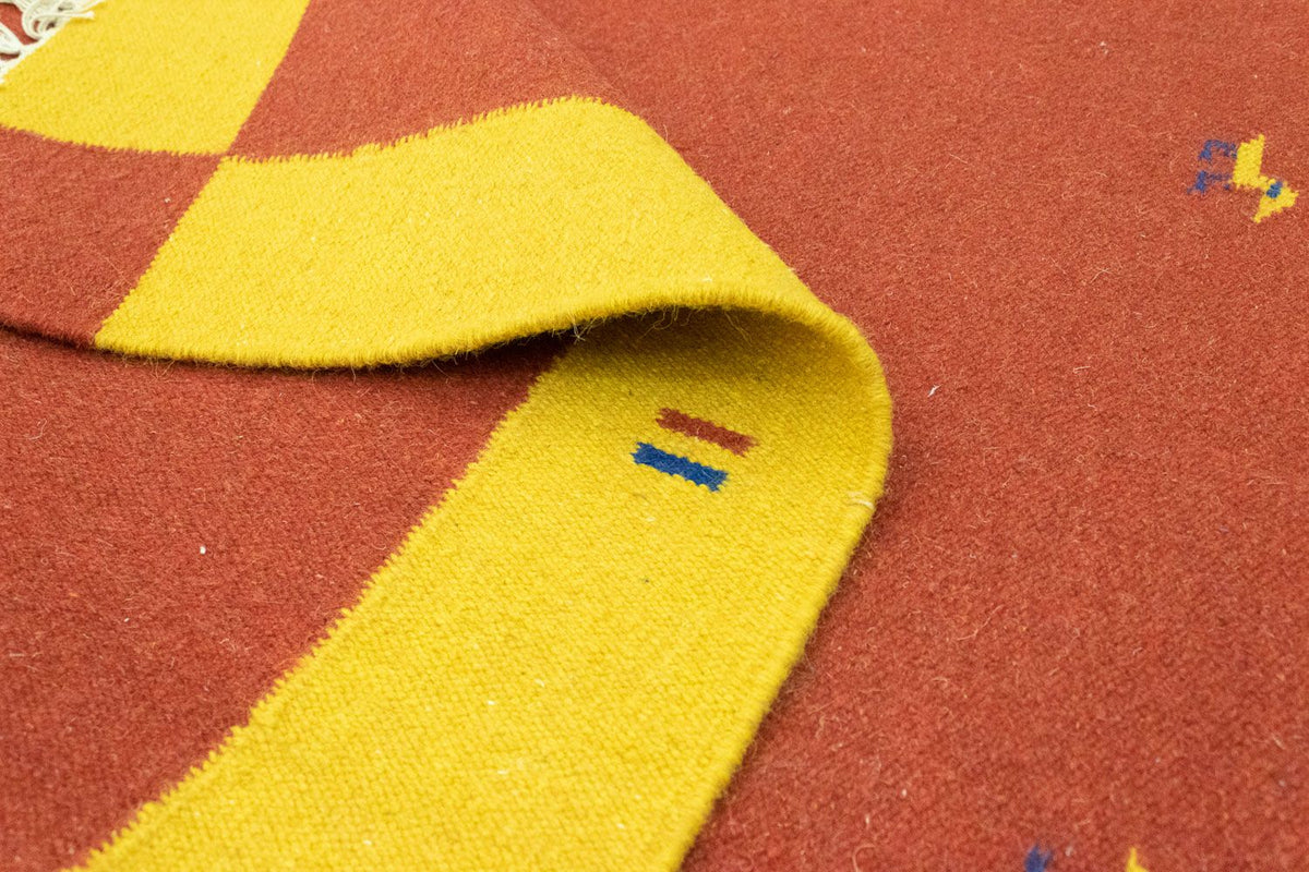 Kelim tapijt - Trendy - 180 x 120 cm - oranje