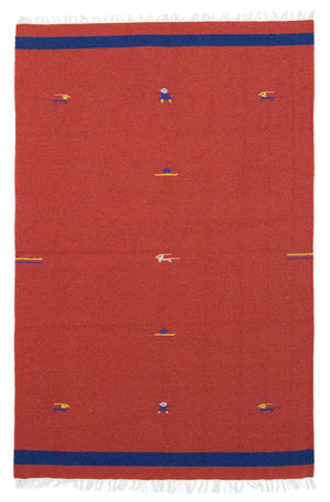 Kelim tapijt - Trendy - 180 x 120 cm - rood