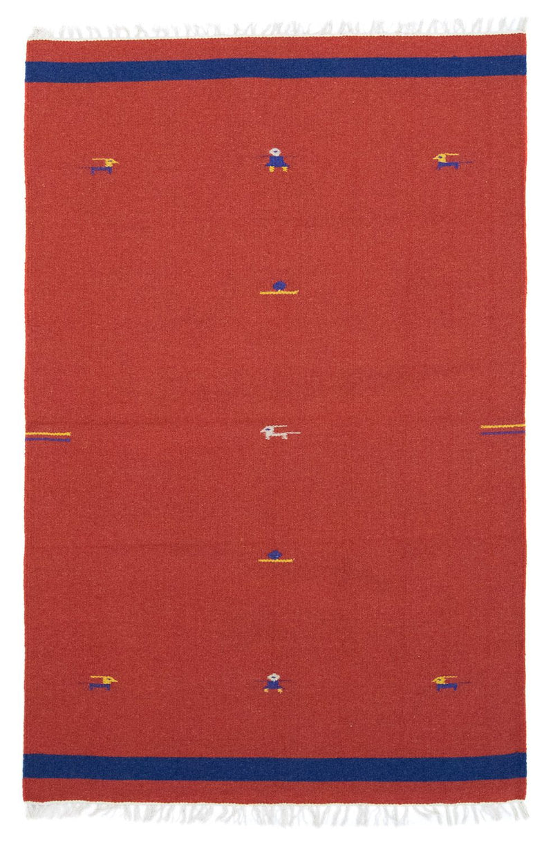 Kelim tapijt - Trendy - 180 x 120 cm - rood