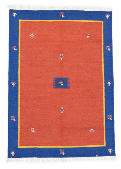 Moderne kilim Tapijt 140x200cm - Wollen tapijt