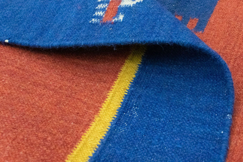 Kelim tapijt - Trendy - 200 x 140 cm - oranje