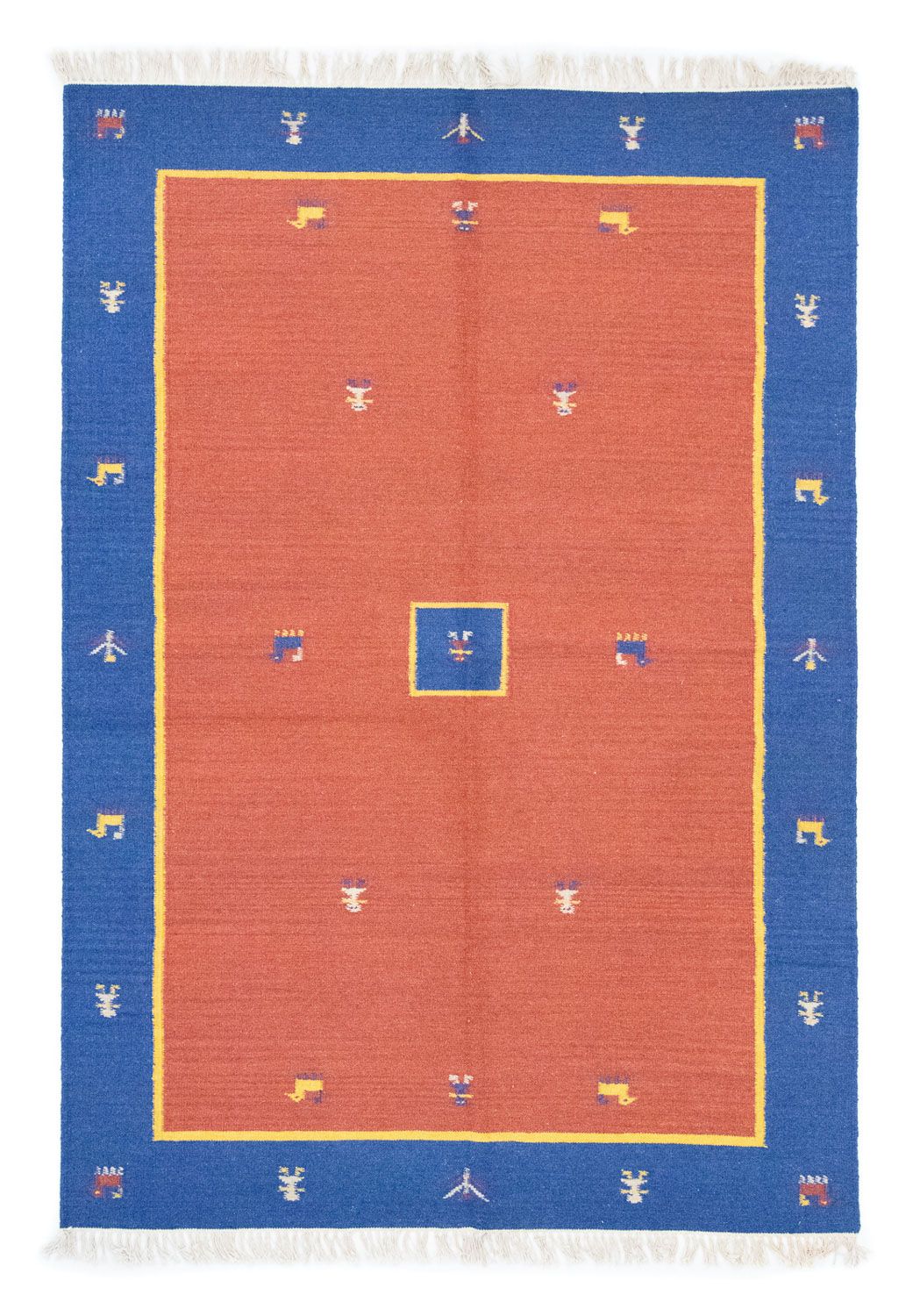 Kelim tapijt - Trendy - 200 x 140 cm - oranje