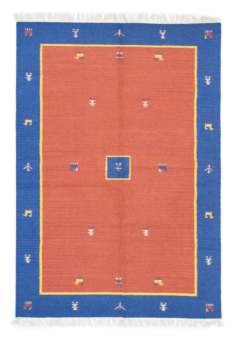 Kelim tapijt - Trendy - 200 x 140 cm - oranje