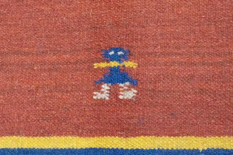 Kelim tapijt - Trendy - 200 x 140 cm - oranje