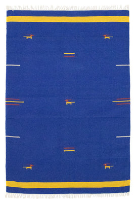 Kelim tapijt - Trendy - 180 x 120 cm - blauw