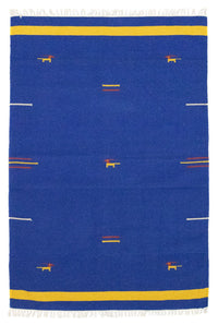 Kelim tapijt - Trendy - 180 x 120 cm - blauw