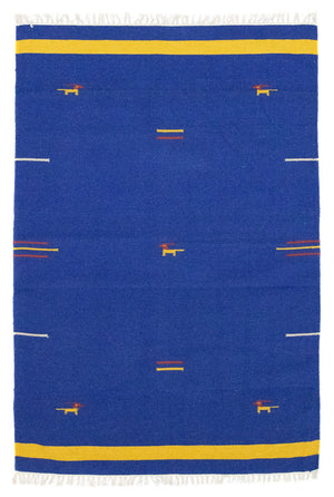 Kelim tapijt - Trendy - 180 x 120 cm - blauw