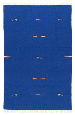 Kelim tapijt - Trendy - 180 x 120 cm - blauw