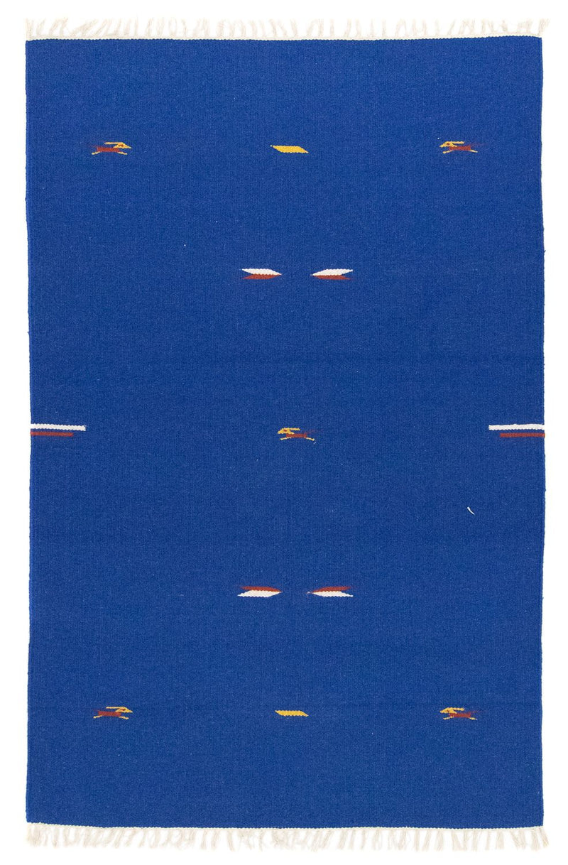 Kelim tapijt - Trendy - 180 x 120 cm - blauw