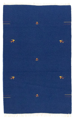 Kelim tapijt - Trendy - 180 x 120 cm - blauw