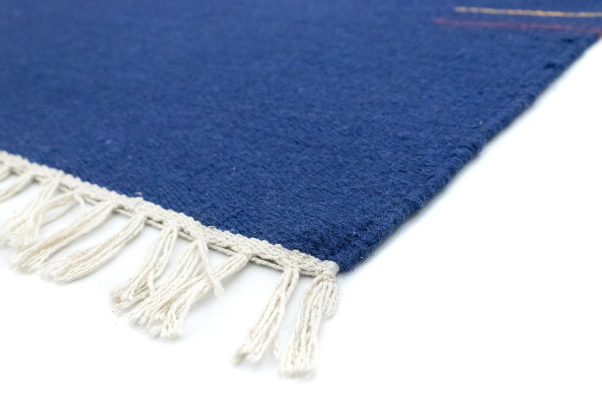 Kelim tapijt - Trendy - 180 x 120 cm - blauw