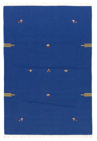 Kelim tapijt - Trendy - 180 x 120 cm - blauw