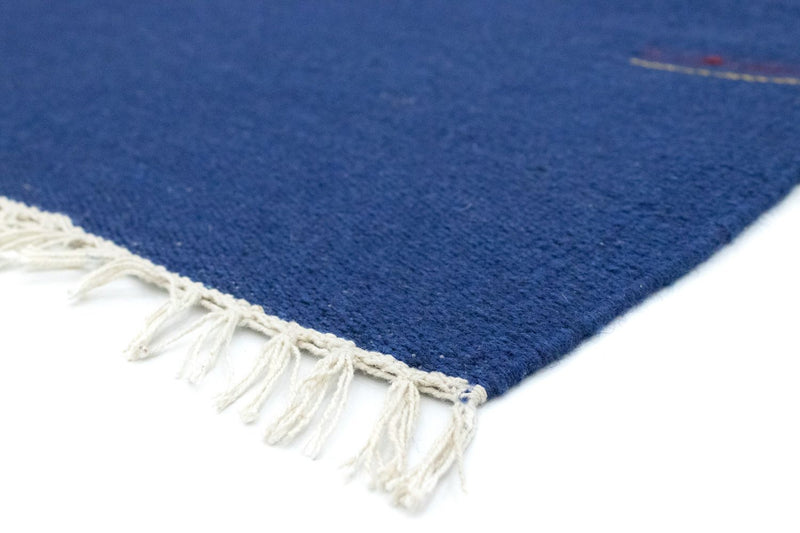 Kelim tapijt - Trendy - 180 x 120 cm - blauw