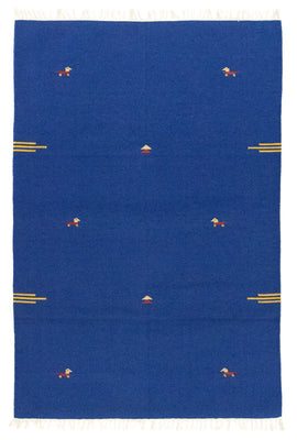 Kelim tapijt - Trendy - 180 x 120 cm - blauw
