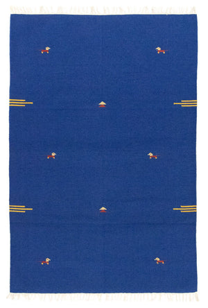 Kelim tapijt - Trendy - 180 x 120 cm - blauw