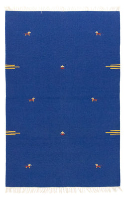 Kelim tapijt - Trendy - 180 x 120 cm - blauw