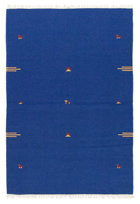 Kelim tapijt - Trendy - 180 x 120 cm - blauw