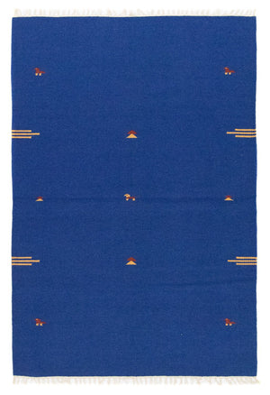 Kelim tapijt - Trendy - 180 x 120 cm - blauw