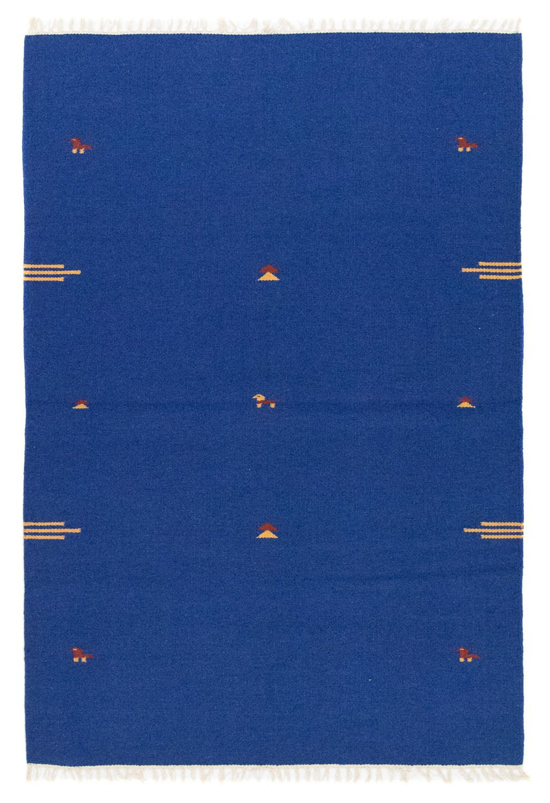Kelim tapijt - Trendy - 180 x 120 cm - blauw