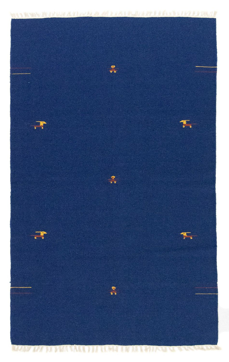 Kelim tapijt - Trendy - 180 x 120 cm - blauw