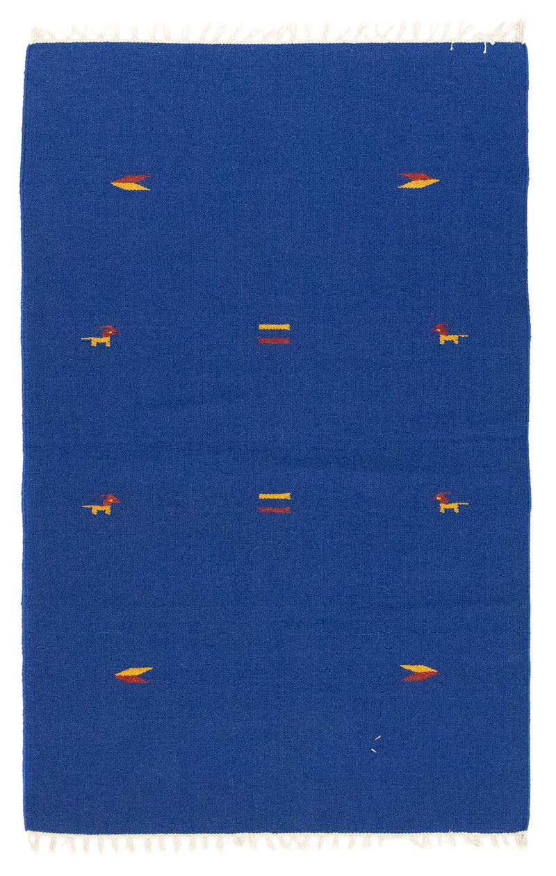 Kelim tapijt - Trendy - 180 x 120 cm - blauw