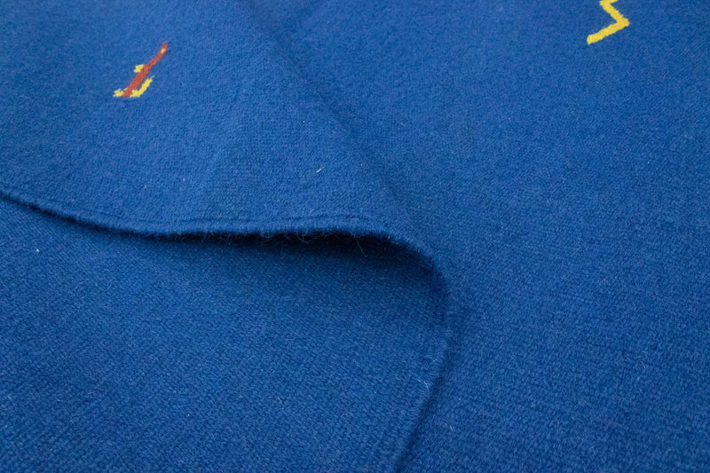 Kelim tapijt - Trendy - 180 x 120 cm - blauw