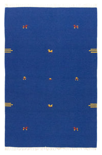 Kelim tapijt - Trendy - 180 x 120 cm - blauw
