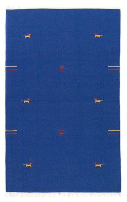 Kelim tapijt - Trendy - 180 x 120 cm - blauw