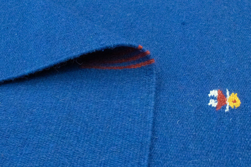 Kelim tapijt - Trendy - 180 x 120 cm - blauw