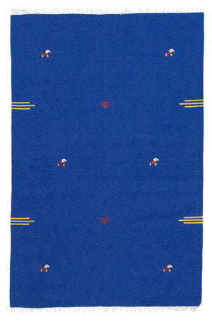 Kelim tapijt - Trendy - 180 x 120 cm - blauw