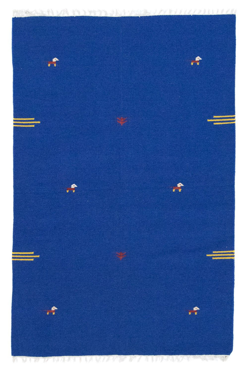 Kelim tapijt - Trendy - 180 x 120 cm - blauw