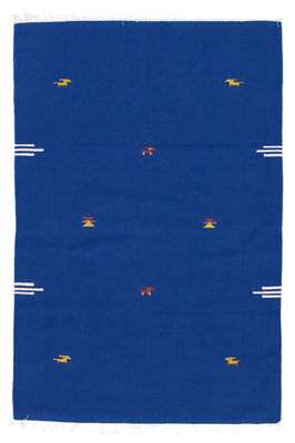 Kelim tapijt - Trendy - 180 x 120 cm - blauw