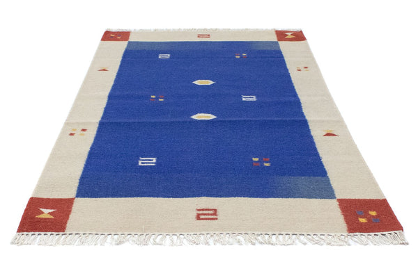 Kelim tapijt - Trendy - 180 x 120 cm - blauw