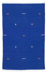 Kelim tapijt - Trendy - 180 x 120 cm - blauw