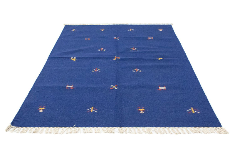 Kelim tapijt - Trendy - 200 x 140 cm - blauw