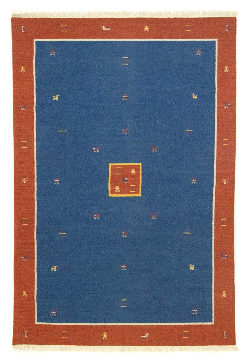 Kelim tapijt - Trendy - 300 x 200 cm - blauw